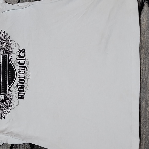 HARLEY DAVIDSON MOTORCYCLE 2010-2012 STUDDED BAR & SHIELD WINGS TEE-SHIRT LARGE - Picture 10 of 16